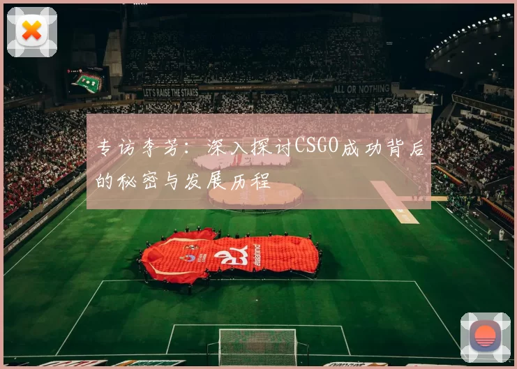 专访李芳：深入探讨CSGO成功背后的秘密与发展历程